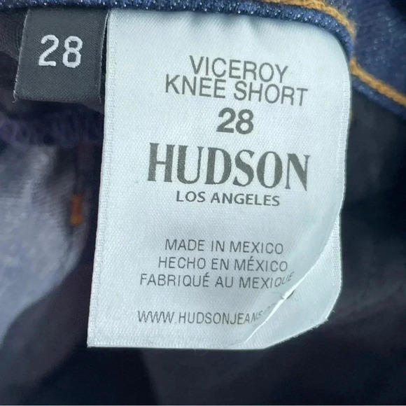 Hudson Veceroy Knee short Womens Size 26 blue 1787 - Picture 2 of 11